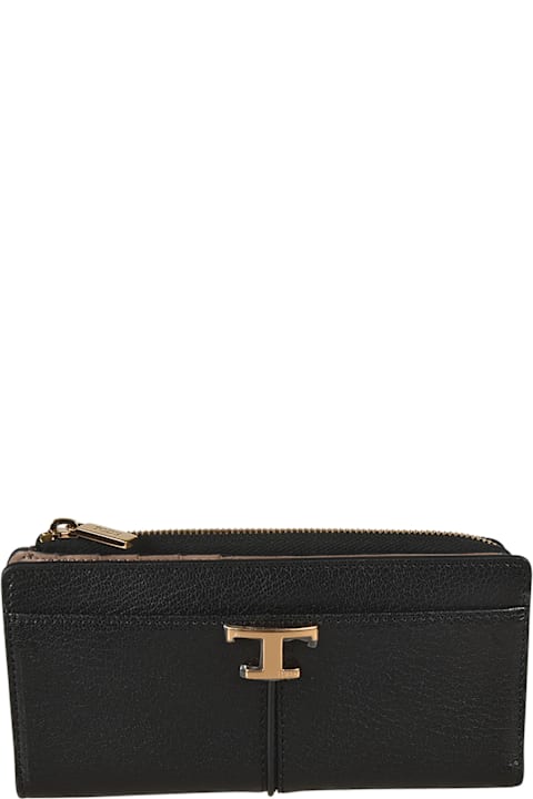 Tod's Wallets for Women Tod's Logo Detail Zip-around Wallet