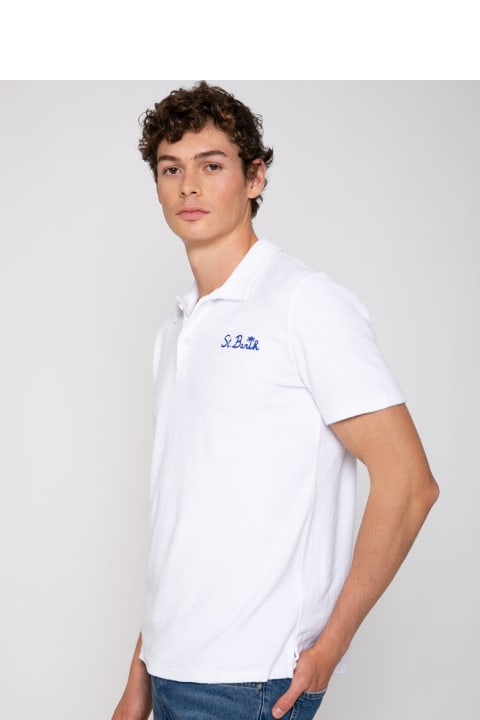 Homeware MC2 Saint Barth Man Terry White Polo