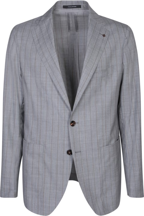 Fashion for Men Tagliatore Tagliatore Grey/brown Pinstripe Suit