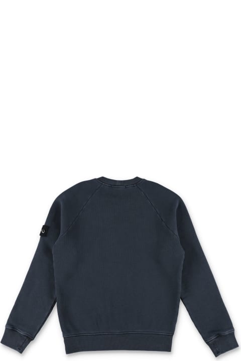 Stone Island Junior Sweaters & Sweatshirts for Girls Stone Island Junior Crewneck Sweatshirt With Logo Patch