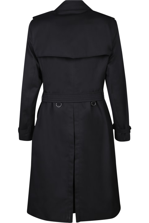 Burberry Coats & Jackets for Women Burberry Kensington Black Long Trench