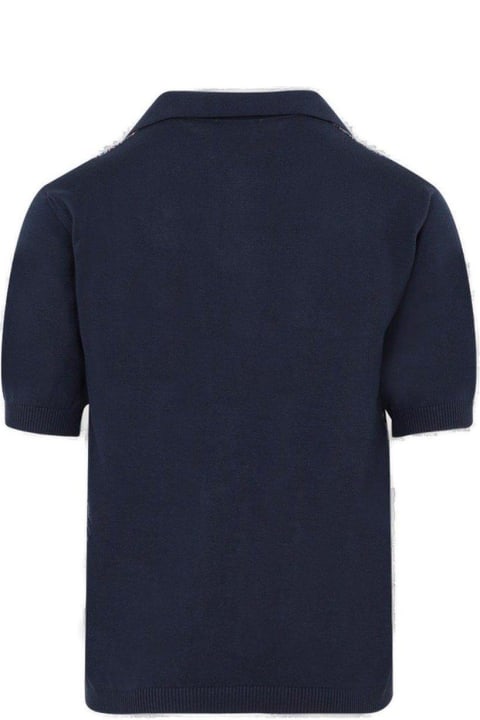 Fashion for Men Missoni Zigzag Short-sleeved Polo Shirt Missoni