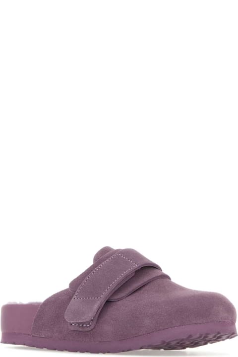 Other Shoes for Men Birkenstock Purple Suede Birkenstock X Tekla Nagoya Slippers