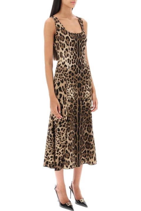 Dolce & Gabbana Dresses for Women Dolce & Gabbana Leopard-print Midi Dress