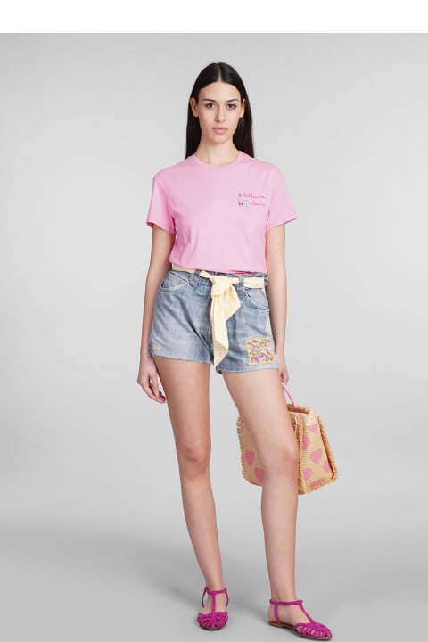 Fashion for Women MC2 Saint Barth Emilie T-shirt In Rose-pink Cotton