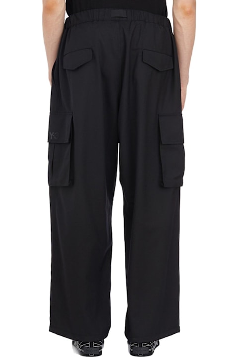 Y-3 for Men Y-3 Wide-leg Belted Cargo Pants