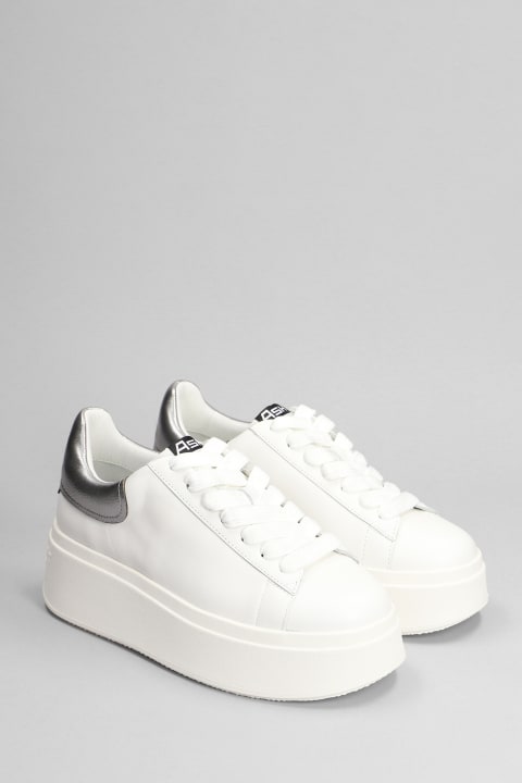 Ash Shoes for Women Ash Moby Sneakers In White Leather