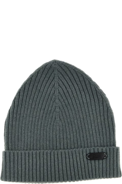 Hats for Men Brioni English Ribbed Beanie