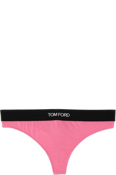 Underwear & Nightwear for Women Tom Ford Logo Waistband Thong