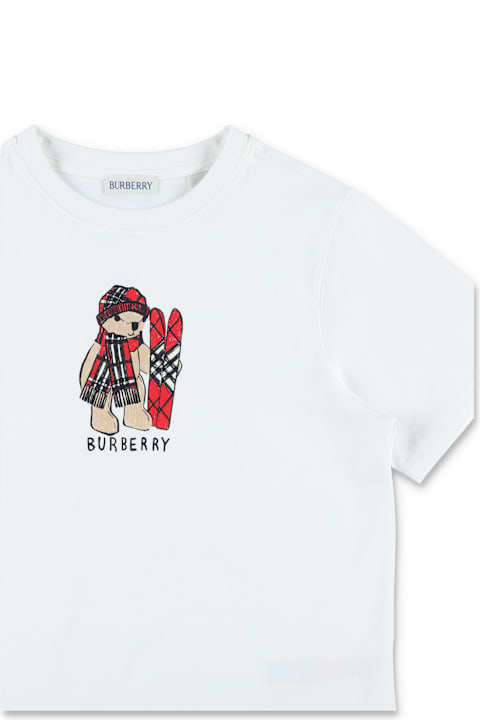 أدوات منزلية Burberry Burberry Cotton Ski Bear T-shirt For Kids