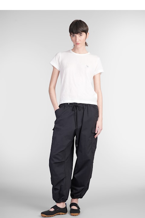 Yohji Yamamoto for Women Yohji Yamamoto T-shirt In White Nylon