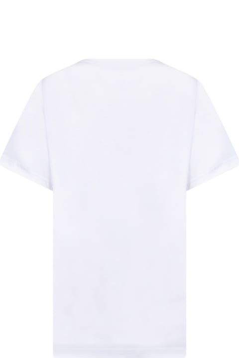 Alessandro Enriquez Topwear for Women Alessandro Enriquez White 'season Of Amore' T-shirt - Alessandro Enriquez