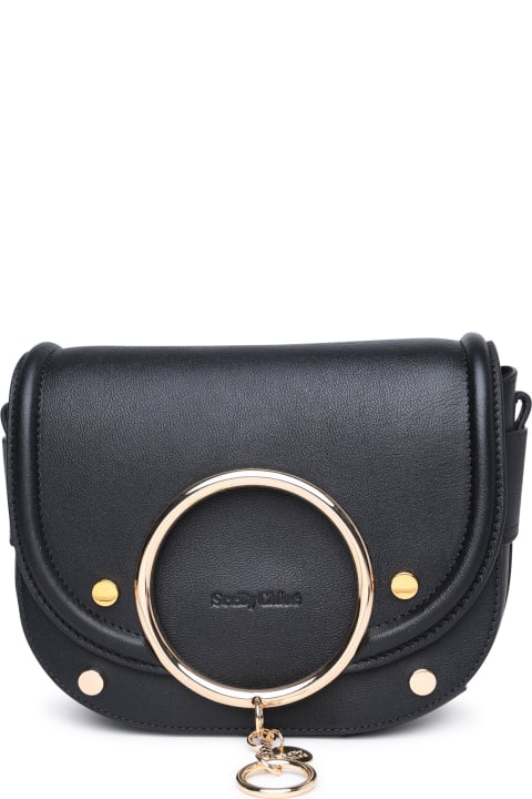 See by Chloé Totes for Women See by Chloé 'mara' Black Cowhide Crossbody Bag