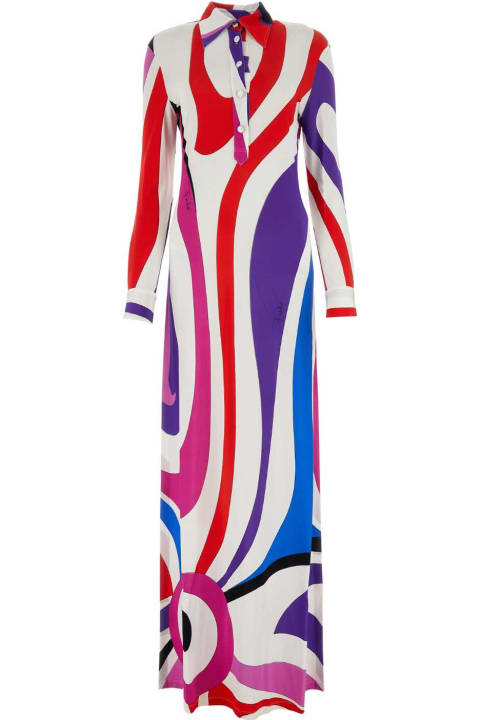 Pucci Dresses for Women Pucci Printed Jersey Shirt Dress