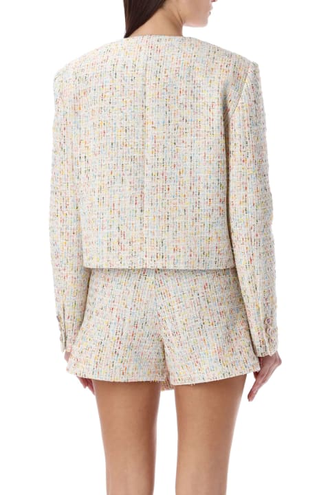 MSGM for Women MSGM Tweed Cropped Jacket