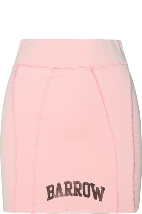 Barrow Women Barrow Pink Cotton Miniskirt