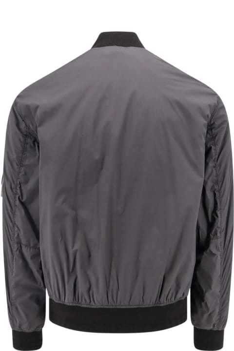 Stone Island Coats & Jackets for Men Stone Island Logo Patch Zip-up Bomber Jacket