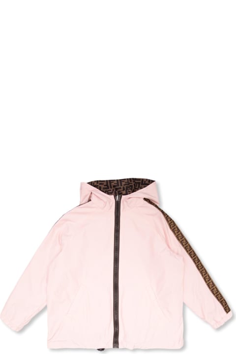 Fendi Coats & Jackets for Girls Fendi Fendi Kids Reversible Hooded Jacket
