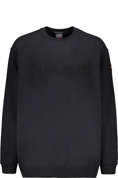 Paul&Shark for Men Paul&Shark Logo Detail Cotton Sweatshirt