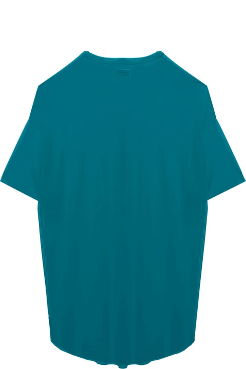 Fisico Woman's Petrolium Colored  Oversize Mesh T-shirt
