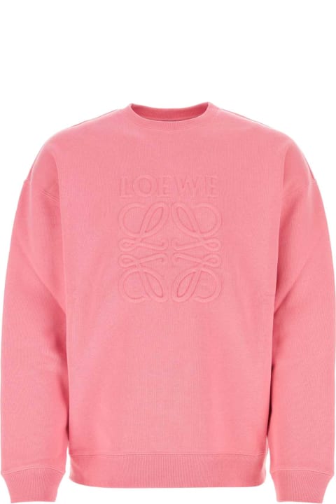 Loewe Fleeces & Tracksuits for Men Loewe Pink Cotton Sweatshirt
