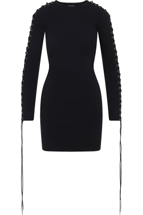 インテリア Balenciaga Lace-up Mini Dress