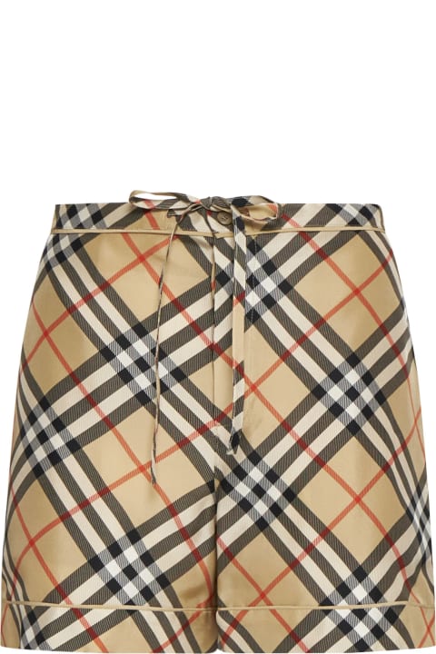Homeware Burberry Printed Silk Shorts