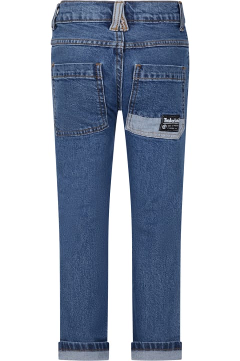 Homeware Timberland Denim Jeans For Boy With Logo