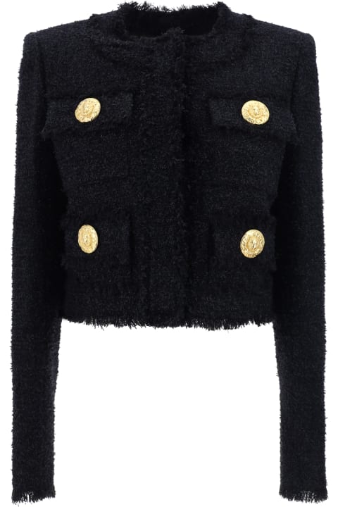 Balmain Coats & Jackets for Women Balmain Tweed Short Jacket