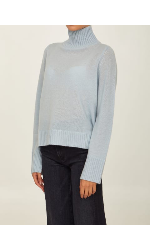 Light-blue Wool Cashmere Sweater
