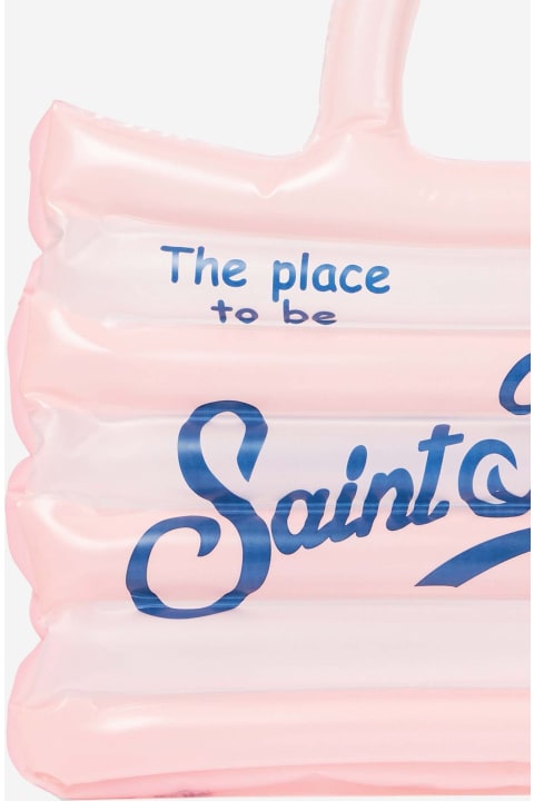 أدوات منزلية MC2 Saint Barth Vanity White And Pink Inflatable Shoulder Bag