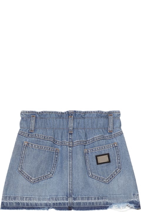 Dolce & Gabbana Bottoms for Girls Dolce & Gabbana Denim Skirt