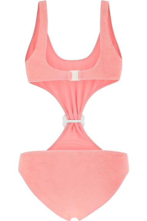Lisa Marie Fernandez Swimwear for Women Lisa Marie Fernandez Pink Stretch Terry Scallop Trikini