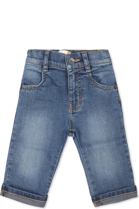 Homeware Timberland Blue Jeans For Baby Boy With Logo