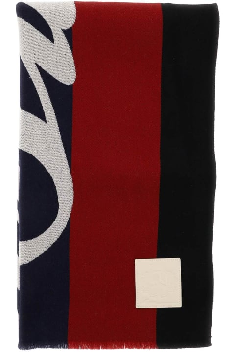 Bally Scarves for Men Bally Jacquard Wool Scarf