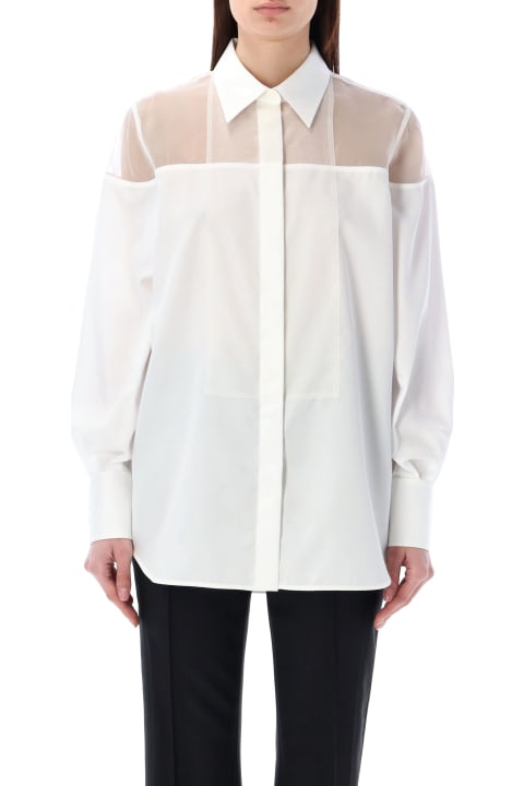Helmut Lang Clothing for Women Helmut Lang Tulle Detail Shirt