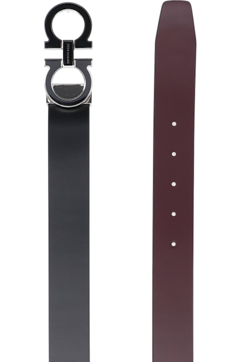 Ferragamo Belts for Men Ferragamo "gancini" Reversible Belt