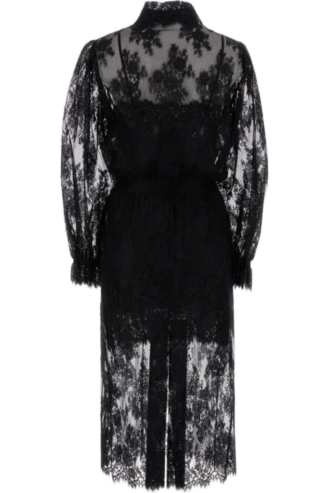 Fashion for Women Ermanno Scervino Black Lace Dress