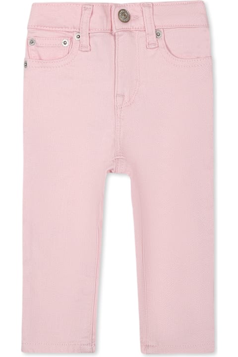 Homeware Ralph Lauren Pink Jeans For Baby Girl