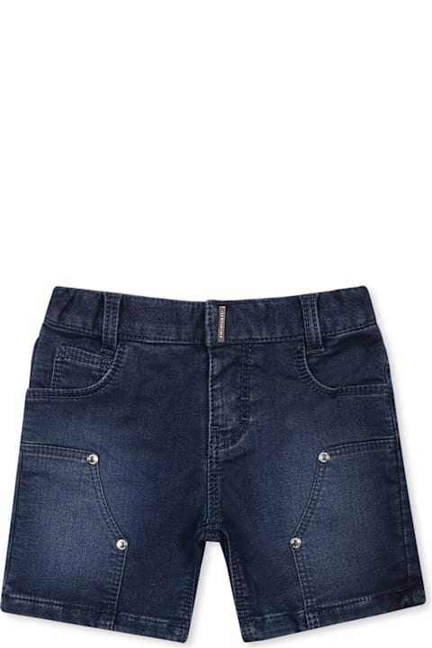 ملابس تحتية لـ رُضع بنات Givenchy Denim Shorts For Baby Boy With Logo