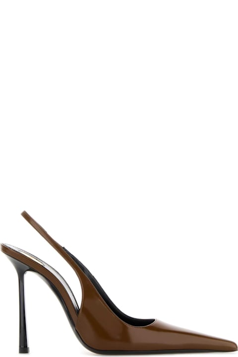 Saint Laurent Caramel Leather Vendome Pumps