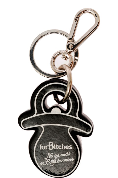 Black Suckme Key Holder In Eva  With Contrasting Details For Bitches Woman