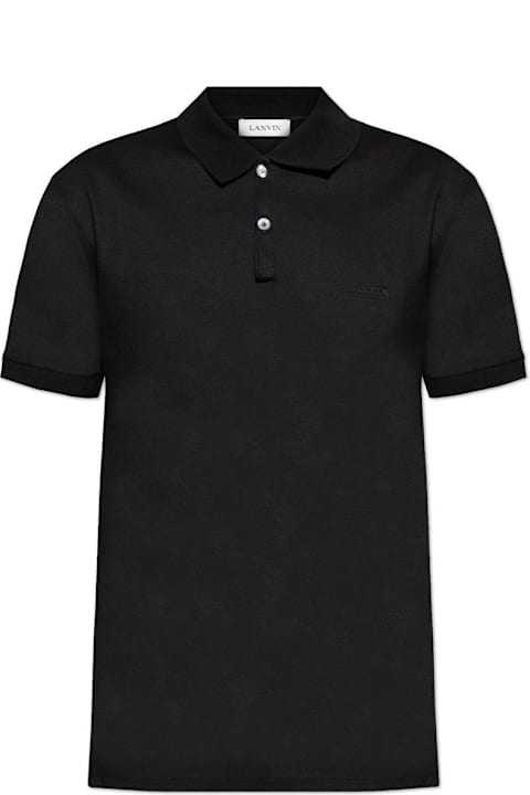 Homeware Lanvin Logo Embroidered Polo Shirt