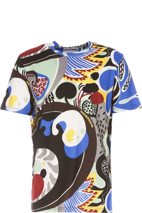 Fashion for Men Moschino Psychedelic Print T-shirt