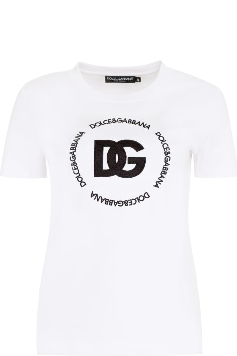 Dolce & Gabbana Topwear for Women Dolce & Gabbana Cotton Crew-neck T-shirt