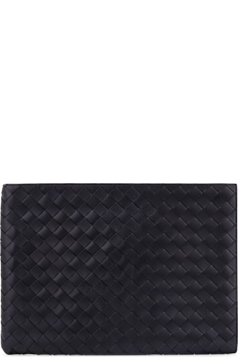 Bottega Veneta Wallets for Men Bottega Veneta Woven Leather Pochette