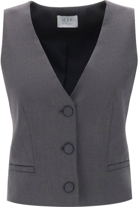 MVP Wardrobe Coats & Jackets for Women MVP Wardrobe Meda Wool Blend Vest