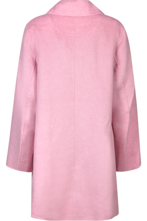 Ganni Coats & Jackets for Women Ganni Coat In Rose-pink Wool