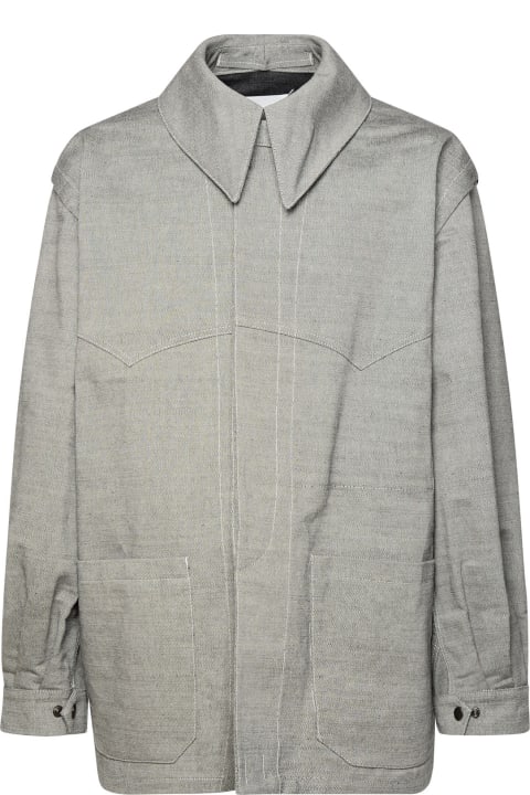 Coats & Jackets for Men Maison Margiela Grey Cotton Jacket