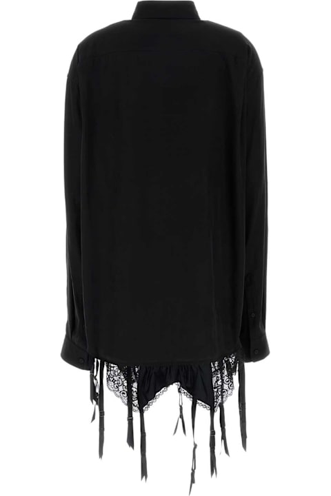 Fashion for Women Balenciaga Black Lyocell Oversize Shirt